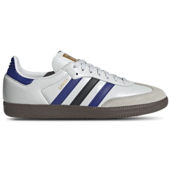Men's - adidas Originals Samba  - Matte Gold/Crystal White/Blue
