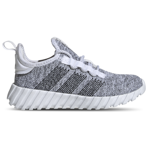 

adidas Boys adidas Kaptir Flow - Boys' Grade School Running Shoes White/Black/Silver Metallic Size 7.0