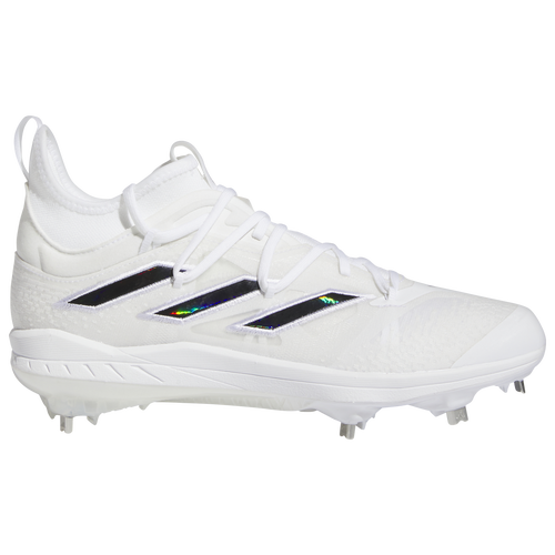

adidas Mens adidas Adizero Afterburner 9 NWV - Mens Baseball Shoes White/White/Black Size 7.5