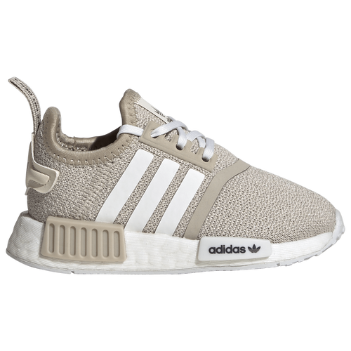 

adidas Originals NMD R1 Casual Sneakers - Boys' Toddler Wonder White/Wonder Beige/Ftwr White Size 04.0