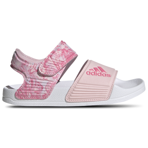 

adidas Girls adidas Adilette Sandals - Girls' Preschool Shoes Clear Pink/Pink Fusion/White Size 12.0