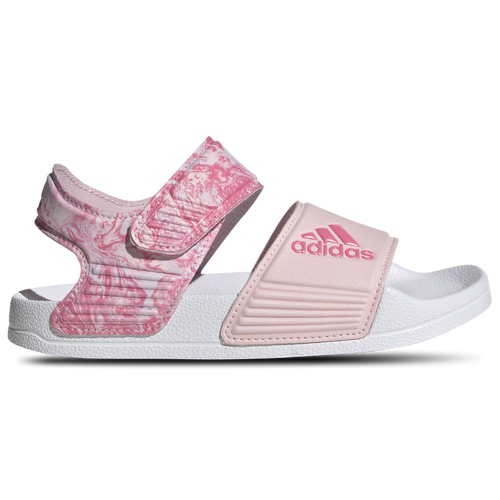 

adidas Girls adidas Adilette Sandals - Girls' Preschool Shoes Clear Pink/Pink Fusion/White Size 13.0