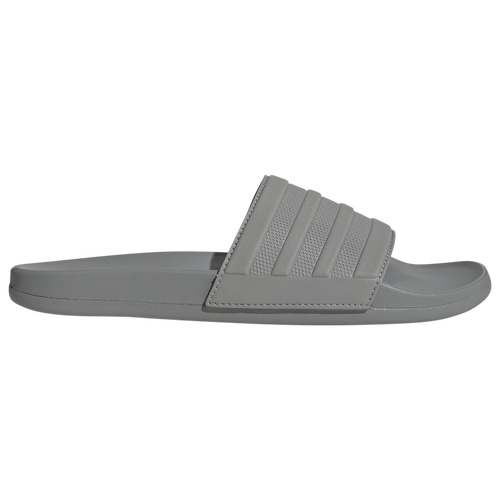 Shop Adidas Originals Mens Adidas Adilette Comfort Slides In Solid Grey/solid Grey/solid Grey