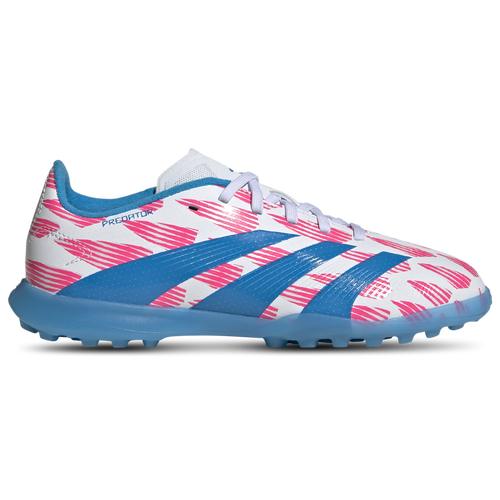 

adidas Boys adidas Predator League Turf - Boys' Grade School Soccer Shoes White/Solar Blue/Solar Pink Size 5.5