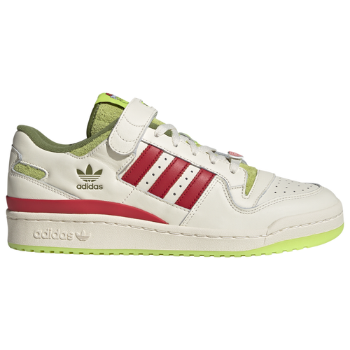 

adidas Originals Mens adidas Originals Forum Low x The Grinch - Mens Basketball Shoes White/Green/Red Size 11.5