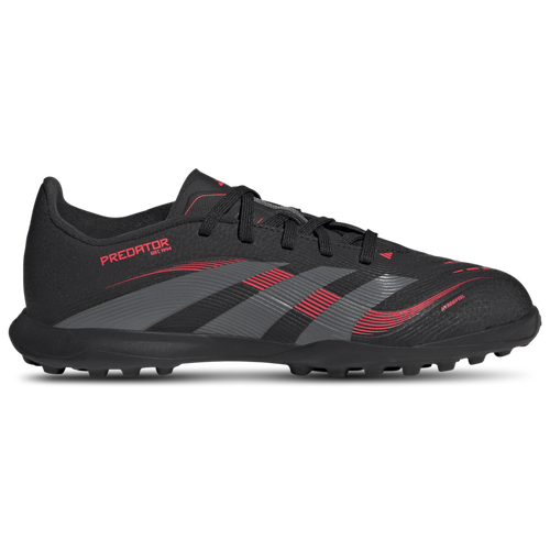 BOYS - adidas Predator Club Turf - Black/Grey Lucid Red