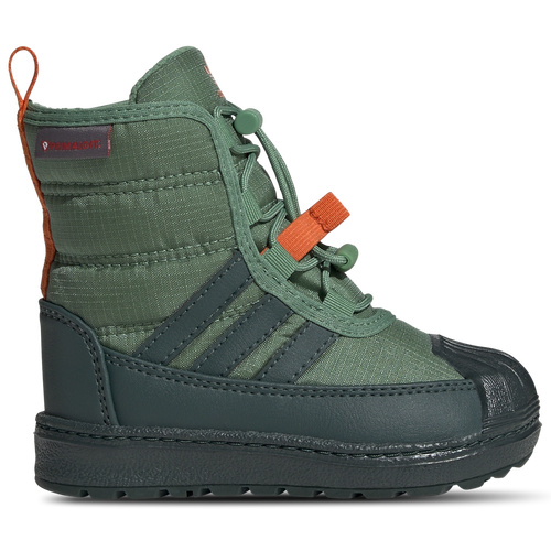 

adidas Originals Boys adidas Originals Superstar 360 2.0 Boots - Boys' Toddler Preloved Green/Mineral Green/Orange Size 08.5