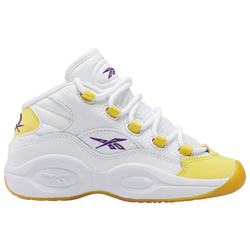 Boys' Preschool - Reebok Question Mid - Yellow/White