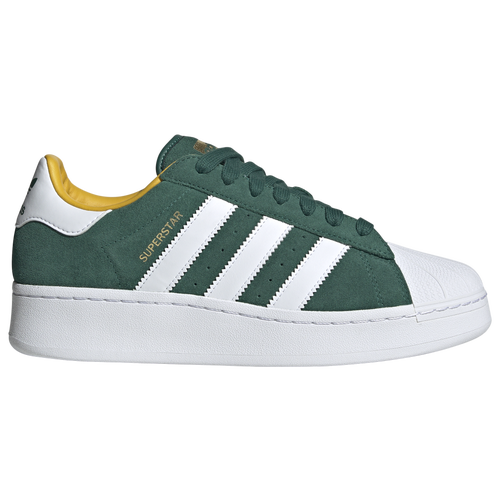 

adidas Originals Mens adidas Originals Superstar XLG - Mens Basketball Shoes Collegiate Green/White/Bold Gold Size 10.0