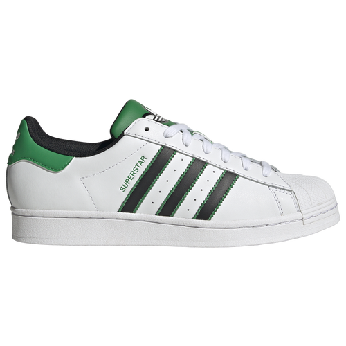 

adidas Originals Mens adidas Originals Superstar - Mens Shoes Ftwr White/Core Black/Green Size 08.0