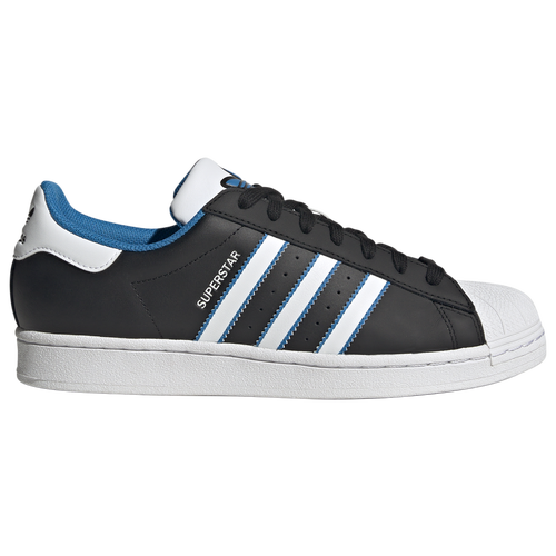 

adidas Originals Mens adidas Originals Superstar - Mens Basketball Shoes Core Black/Ftwr White/Bright Blue Size 10.5