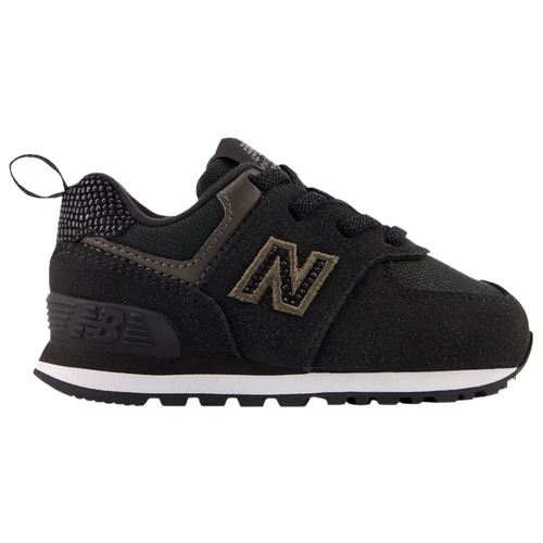 

New Balance Boys New Balance 574 - Boys' Toddler Shoes Black/Black/Gold Size 09.0