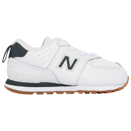 

Boys New Balance New Balance 574 - Boys' Toddler Shoe White/Grey Size 05.0