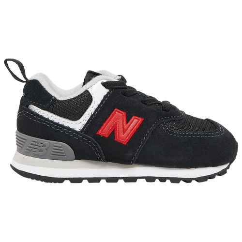 

New Balance Boys New Balance 574 Classic - Boys' Toddler Running Shoes Black/Team Red Size 4.0