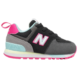 Girls' Toddler - New Balance 574 - Black/Pink