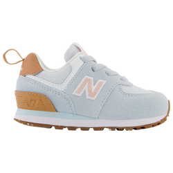 Girls' Toddler - New Balance 574 - Blue/Pink/Brown