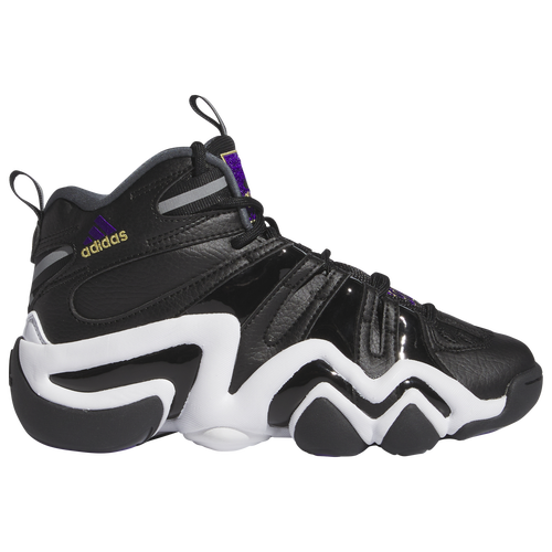 

adidas Boys adidas Crazy 8 - Boys' Grade School Shoes White/Purple/Black Size 06.0