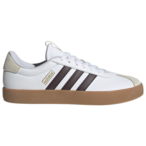 

adidas Mens adidas VL Court 3.0 - Mens Running Shoes White/Shadow Brown/Alumina Size 12.0