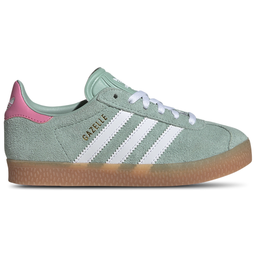 

adidas Originals Girls adidas Originals Gazelle - Girls' Preschool Training Shoes Hazy Green/White/Bliss Pink Size 2.0