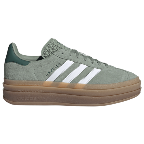 Adidas Originals Womens  Gazelle Bold In Silver Green/white