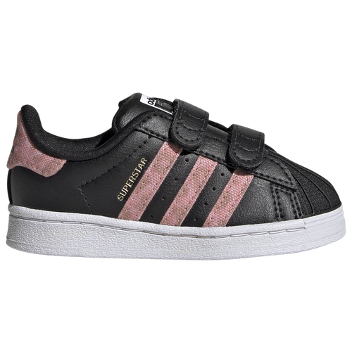 

adidas Originals Boys adidas Originals Superstar Comfort Closure - Boys' Toddler Basketball Shoes Black/Gold Metallic/Black Size 10.0