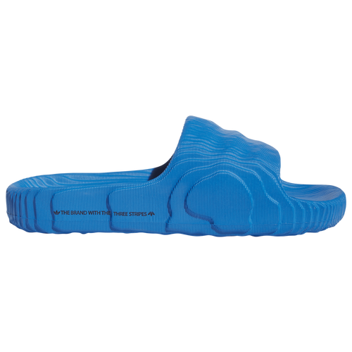 Shop Adidas Originals Mens  Adilette 22 In Core Black/blue