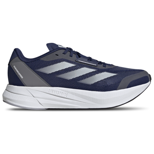 

adidas Mens adidas Duramo Speed Lightstrike - Mens Running Shoes Dark Blue/Zero Metallic/Halo Silver Size 12.0