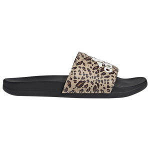 Adidas leopard hot sale slides