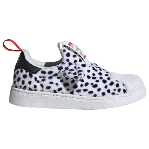 Adidas Originals Kids' Boys Adidas Disney 101 Dalmatians Superstar 360 Shoes In Ftwr White/core Black/red