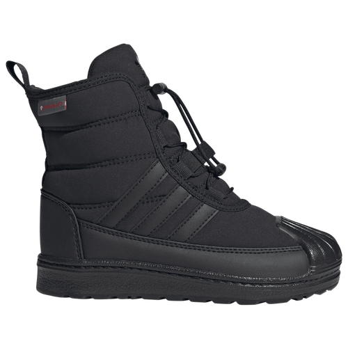 Shop Adidas Originals Boys  Superstar 360 Boot 2.0 In Core Black/core Black/core Black