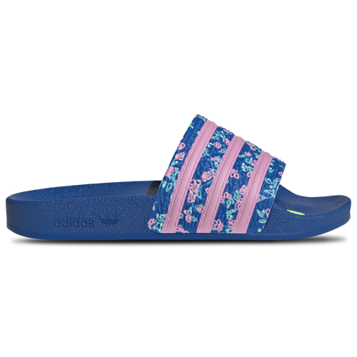 Adidas Originals Womens  Adilette X Kseniaschnaider Lifestyle Slides In Blue/true Pink/off White