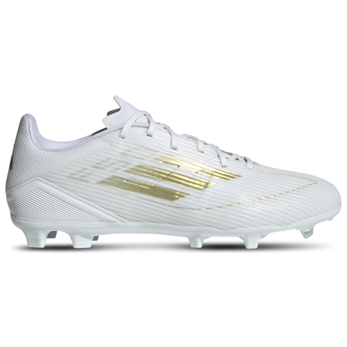 

adidas Mens adidas F50 League FG - Mens Shoes White/White/Gold Metallic Size 10.0