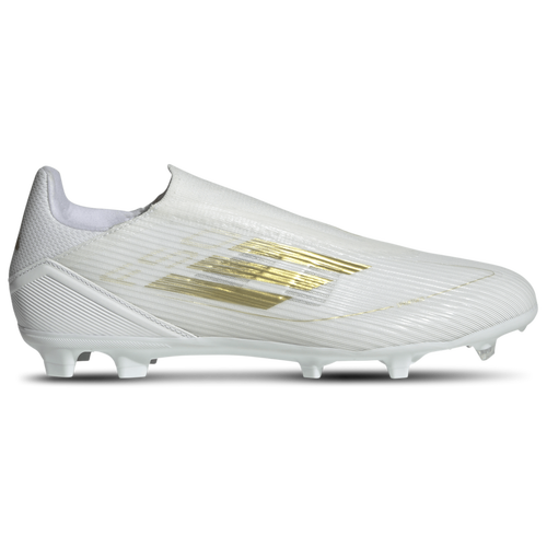 

adidas Mens adidas F50 League Laceless FG - Mens Soccer Shoes Gold Metallic/White/White Size 7.0