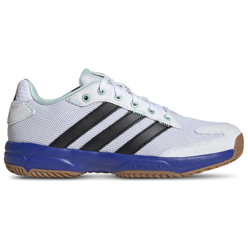 

adidas Originals Boys adidas Originals Stabil Indoor - Boys' Grade School Running Shoes White/Black/Lucid Blue Size 5.0