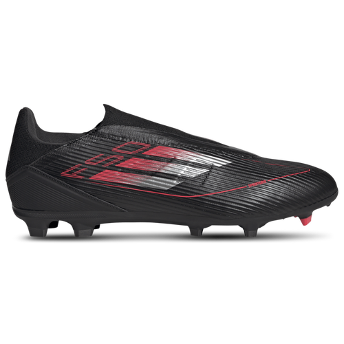 MENS - adidas F50 League Laceless FG - Black/Iron Metallic Lucid Red