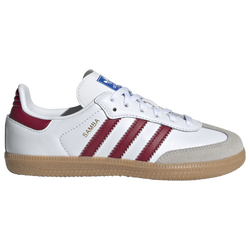 Boys' Preschool - adidas Originals Samba - White/Maroon/Tan