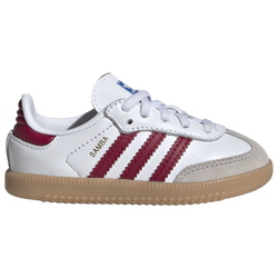 Boys' Infant - adidas Originals Samba EL - Maroon/Tan/White