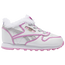 Reebok Classic Leather Step In - Girls' Toddler White/Pink