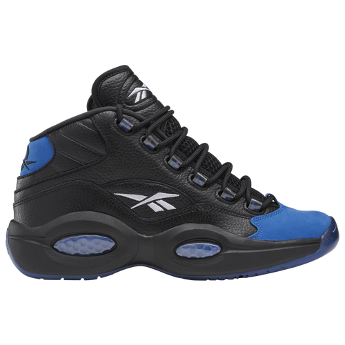 

Reebok Mens Reebok Question Mid - Mens Basketball Shoes Footwear White/Vector Blue/Core Black Size 12.0