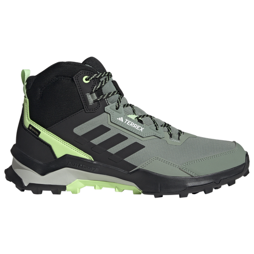 

adidas Mens adidas Terrex AX4 Mid GORE-TEX - Mens Shoes Silver Green/Black/Crystal Jade Size 10.0