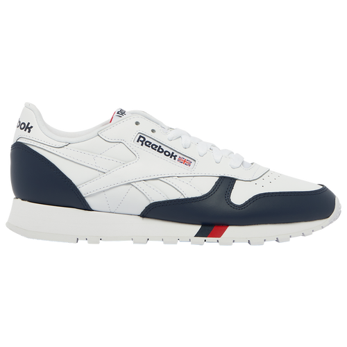 

Reebok Mens Reebok Classic Leather Nautical - Mens Running Shoes White/Red/Navy Size 8.5