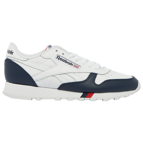 

Reebok Mens Reebok Classic Leather Nautical - Mens Running Shoes White/Red/Navy Size 12.0