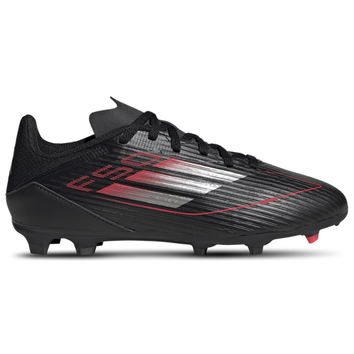 BOYS - adidas F50 League FG  - Black/Iron Metallic Lucid Red