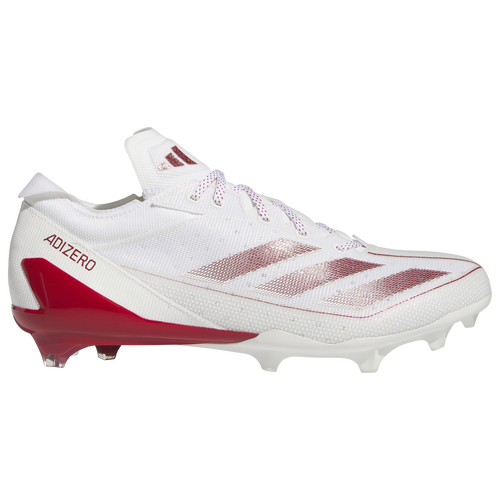 

adidas Mens adidas Adizero Electric - Mens Football Shoes White/White/Team Power Red Size 10.0