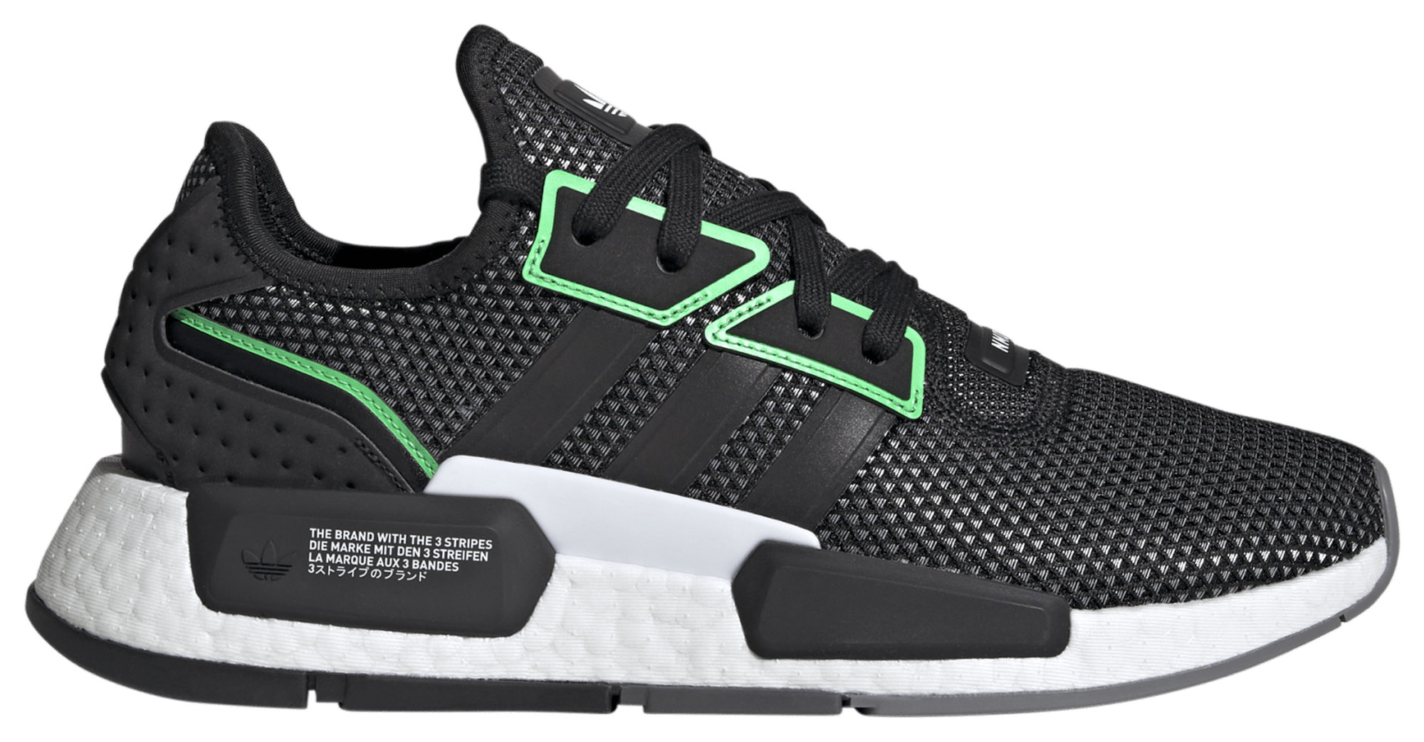 Adidas nmd r1 black neon outlet green