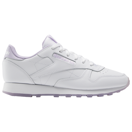 

Reebok Womens Reebok Classic Leather - Womens Shoes Footwear White/Footwear White/Purple Oasis Size 08.5