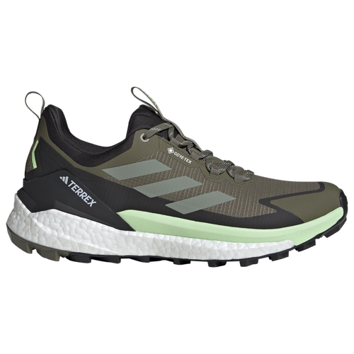 

adidas Mens adidas Terrex Free Hiker 2 Low GORE-TEX - Mens Running Shoes Olive Strata/Silver Green/Black Size 9.5