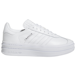 Women's - adidas Originals Gazelle Bold - Cloud White/Cloud White/Cloud White