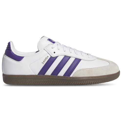 

adidas Originals Mens adidas Originals Samba ADV - Mens Running Shoes White/Collegiate Purple/Gold Metallic Size 11.0