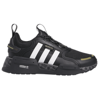 Adidas originals nmd r1  outlet boys' grade school black/white/yellow